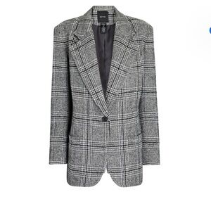 Smythe Oversized Checked Wool-Blend Size L